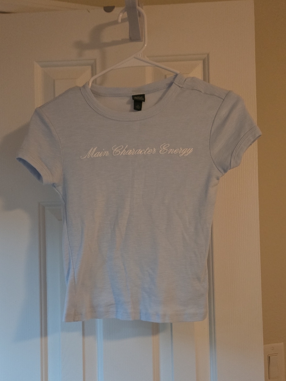 wild fable Light Blue 'Main Character Energy' Crewneck Tee